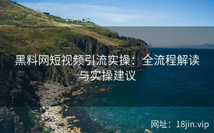 黑料网短视频引流实操：全流程解读与实操建议